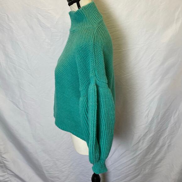 Maglificio Miss Eleven Women's Chunky Knit Sweater Medium Mock Turtleneck - Picture 5 of 10